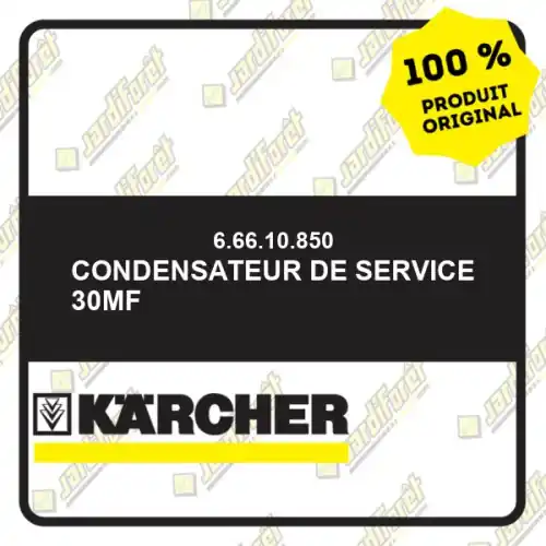Condensateur de service 30MF Karcher 66610850 Offre Exclusive