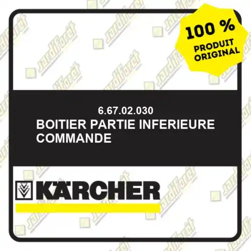Boitier partie inferieure commande Karcher 66702030 Petit Prix